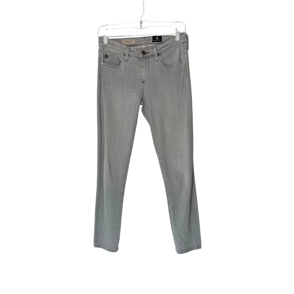 AG Adriano Goldschmied Gray Basic The Stevie‎ Slim Straight Leg Jeans Size 26